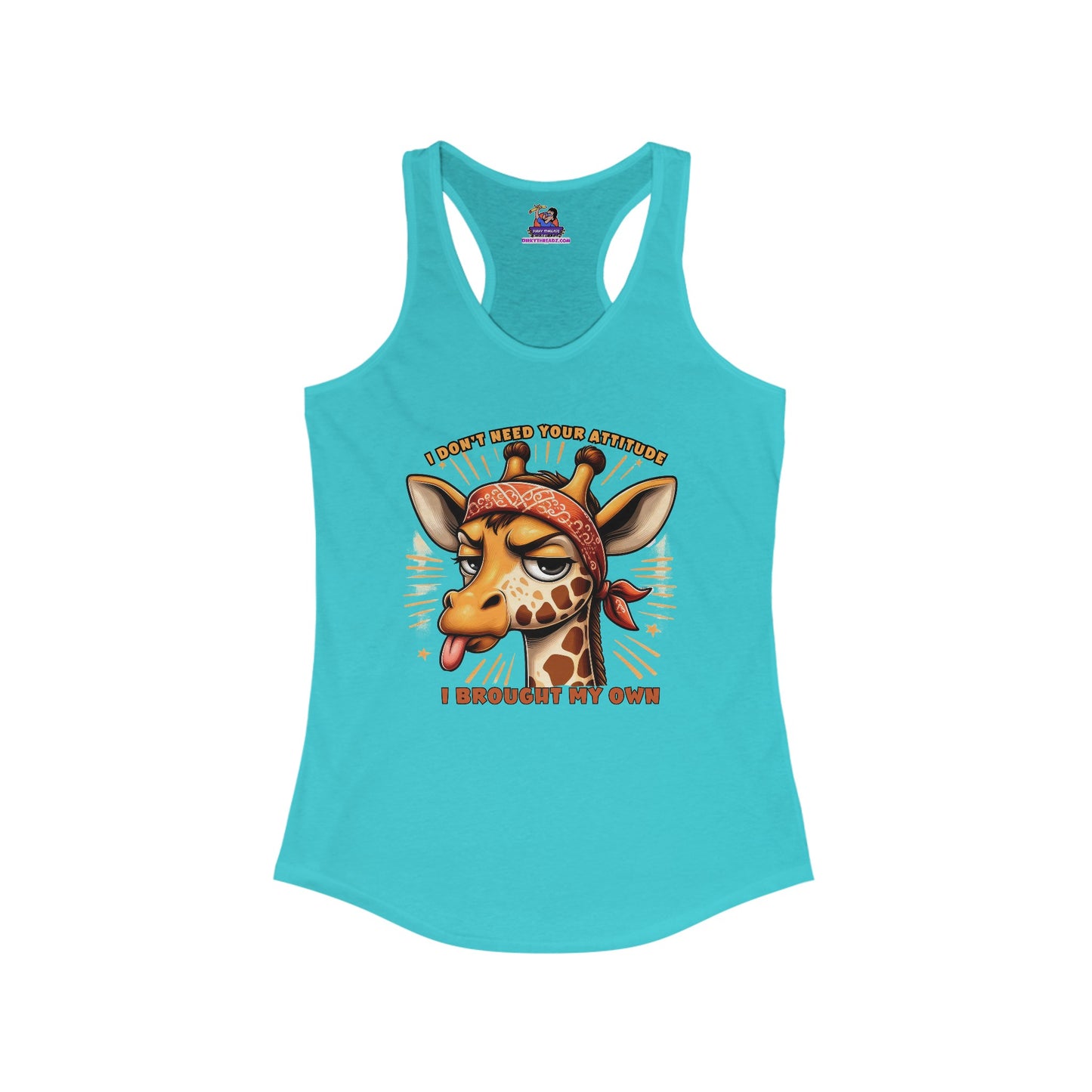 Giraffe Sass: Attitude Included Women's Ideal Racerback Tank