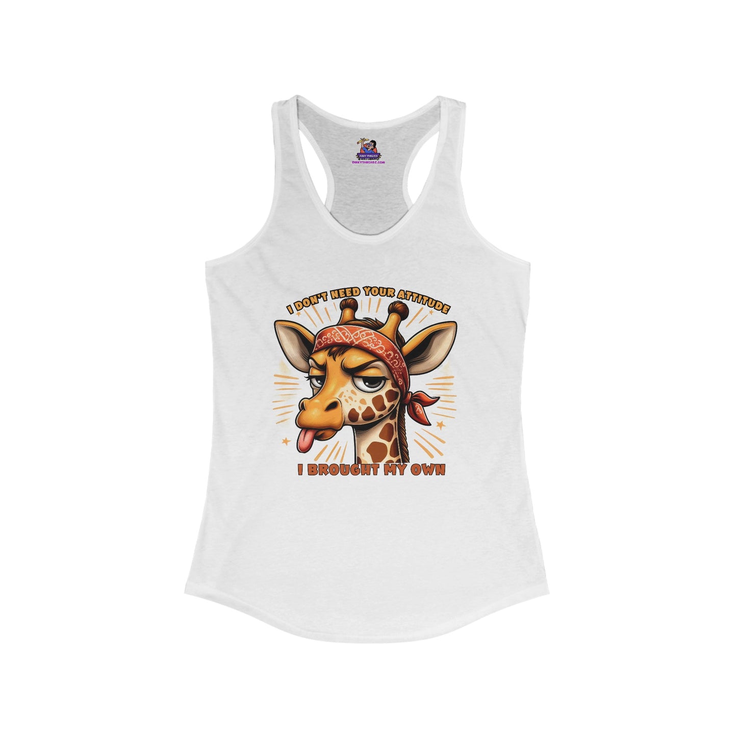 Giraffe Sass: Attitude Included Women's Ideal Racerback Tank