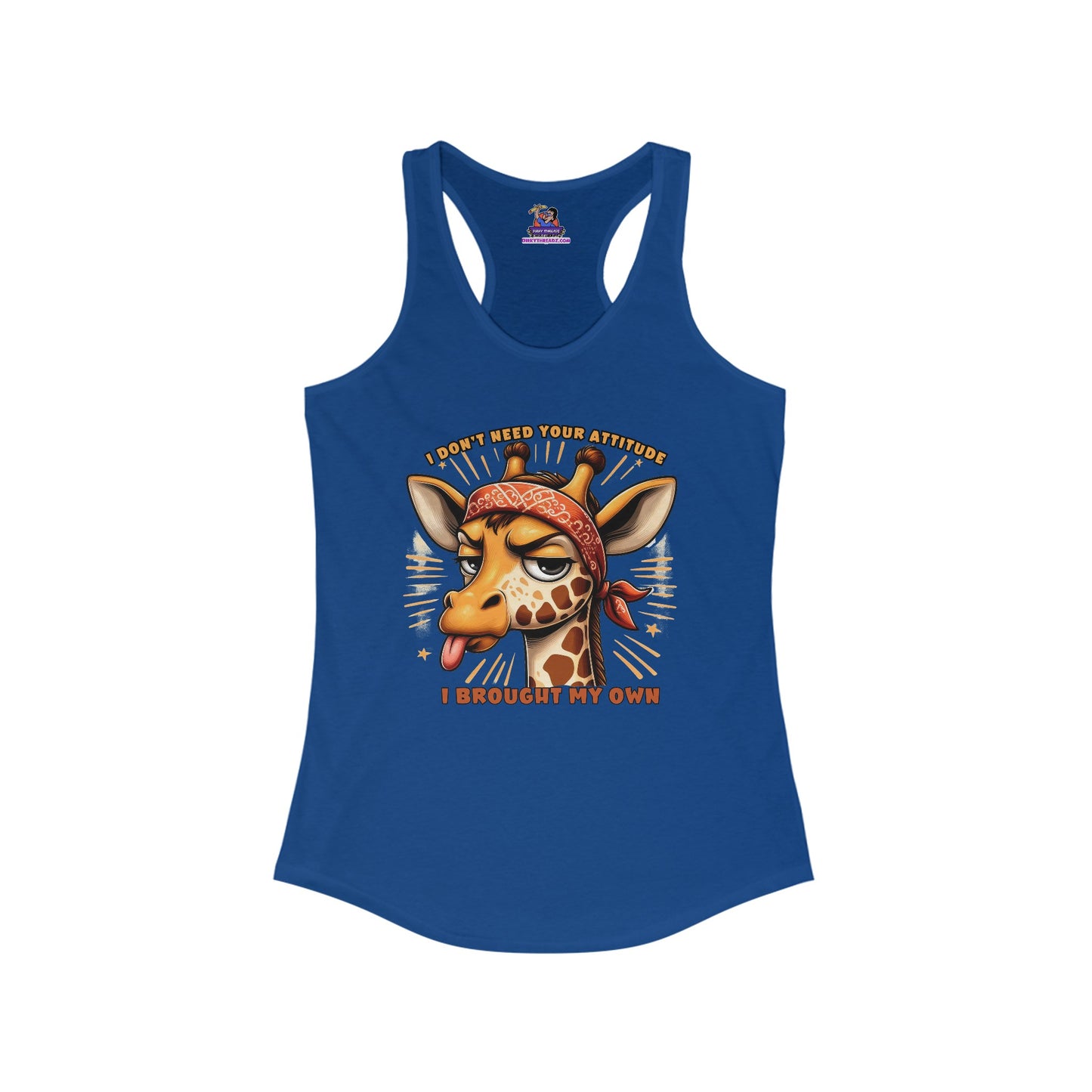 Giraffe Sass: Attitude Included Women's Ideal Racerback Tank