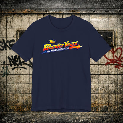 Retro 'The Blunder Years' Graphic Tee - Nostalgic Vintage Logo T-Shirt
