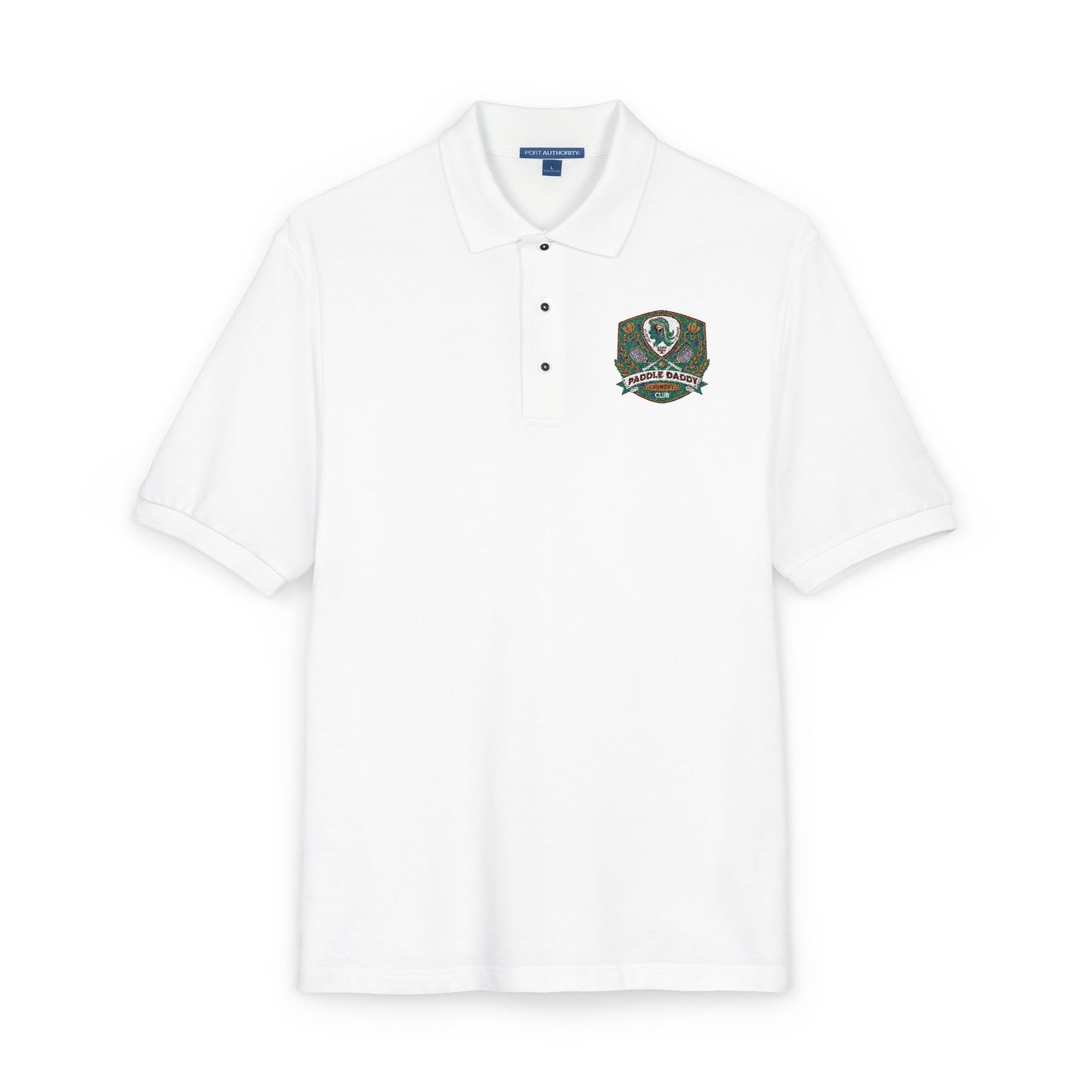 Paddle Daddy Country Club Polo  Embroidered Unisex Elegance for the Ironically Elite