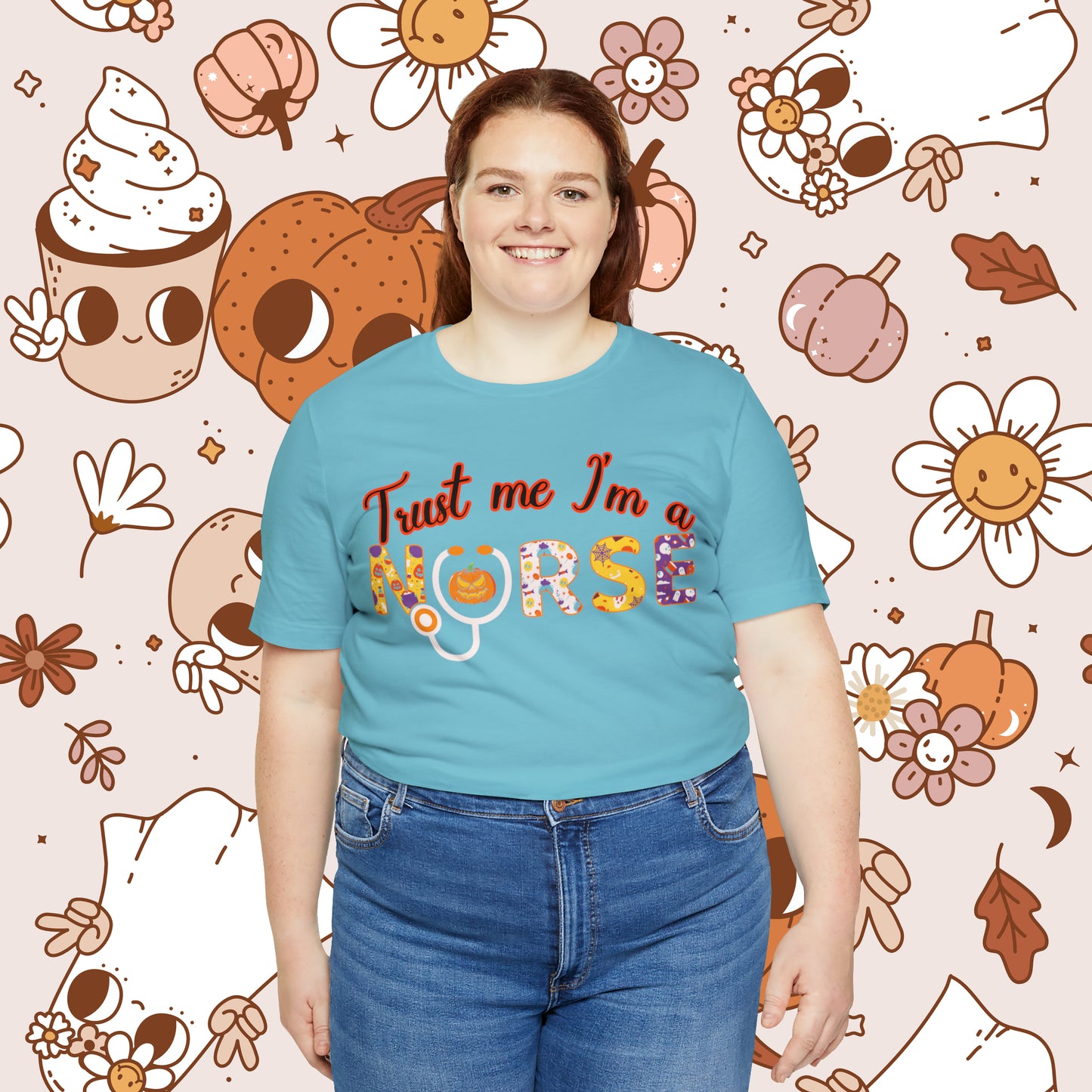 Trust me I'm a Nurse Halloween Retro Unisex Jersey Short Sleeve Tee