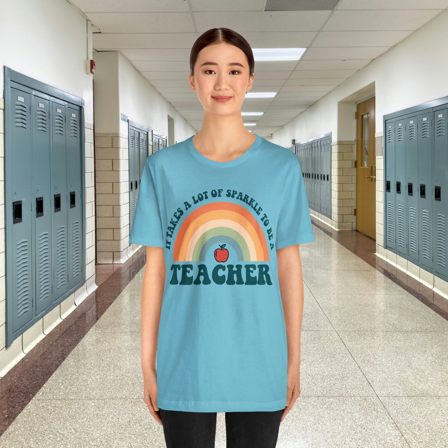 It takes alot of Sparkle to be a Teacher Unisex Jersey Short Sleeve Tee