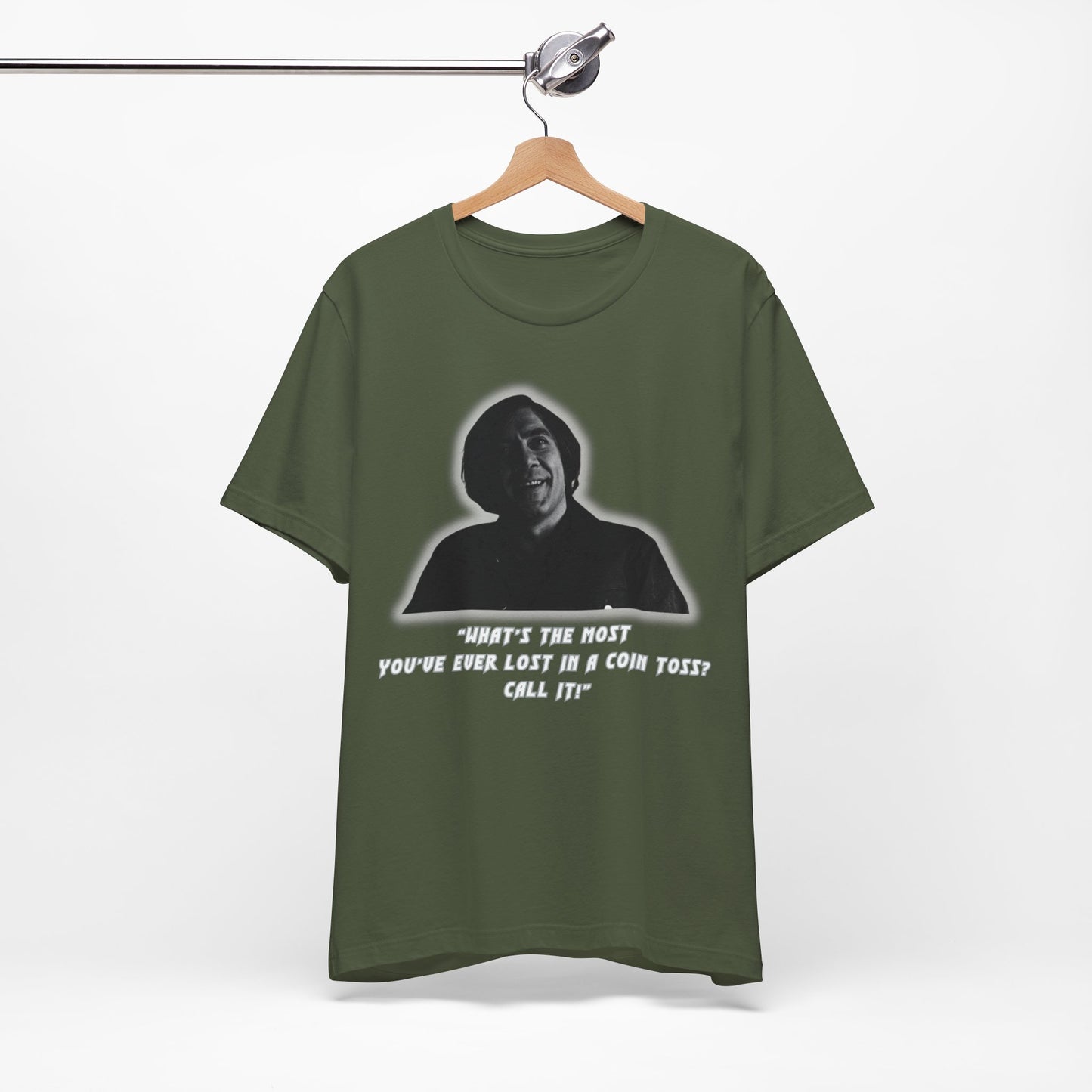 Anton Chigurh Inspired Unisex Jersey Tee - Call It! (with a Twist)