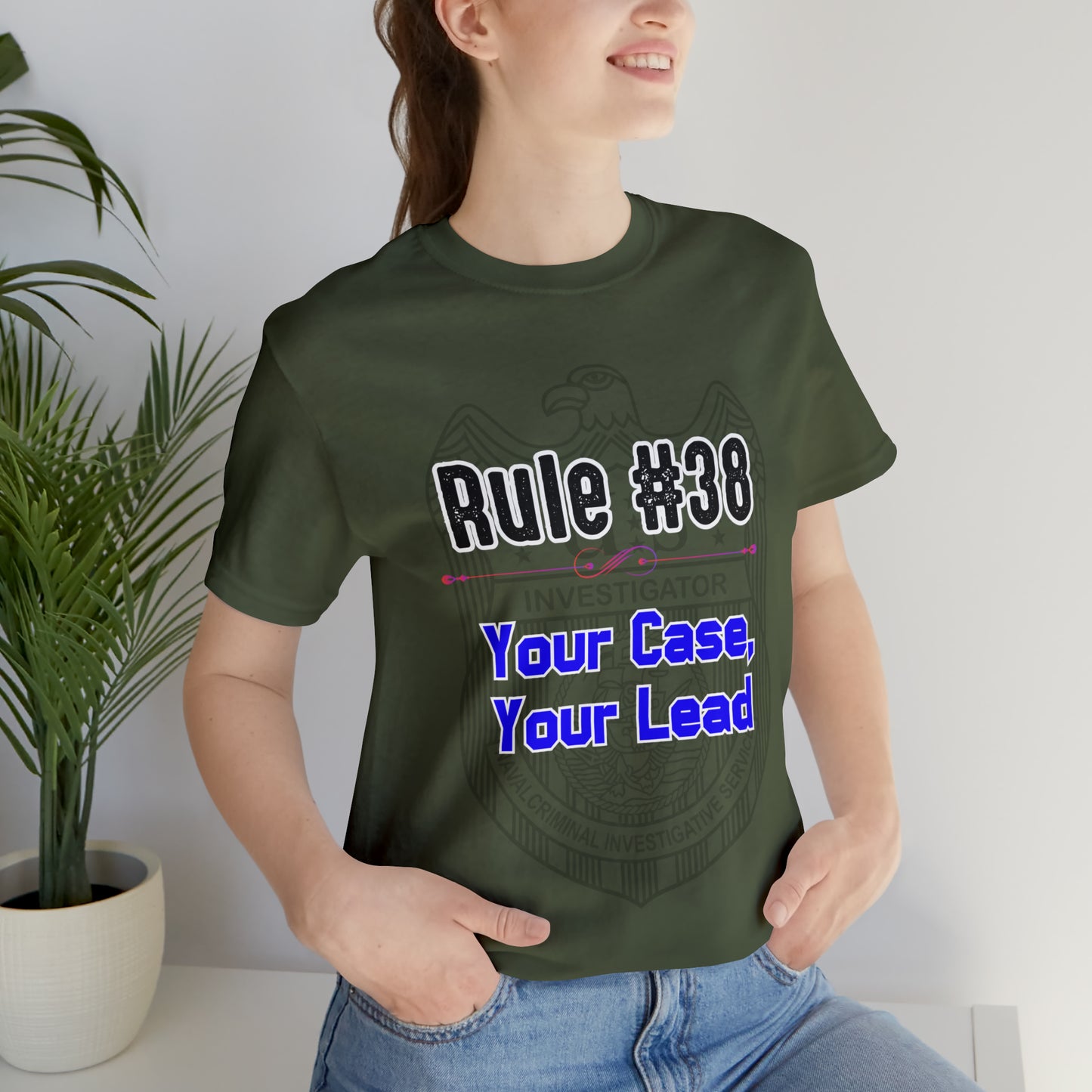 Rules of Gibbs #38 Your Case, Your Lead Unisex Jersey Short Sleeve Tee