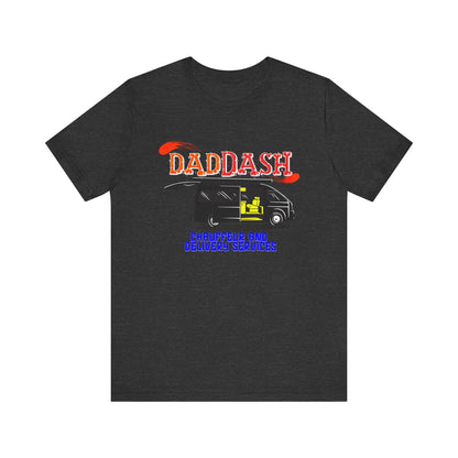 Dad Dash T-Shirt, Unisex Short Sleeve Tee for Dads, Funny Father's Day Gift, Auto Dad Humor Shirt