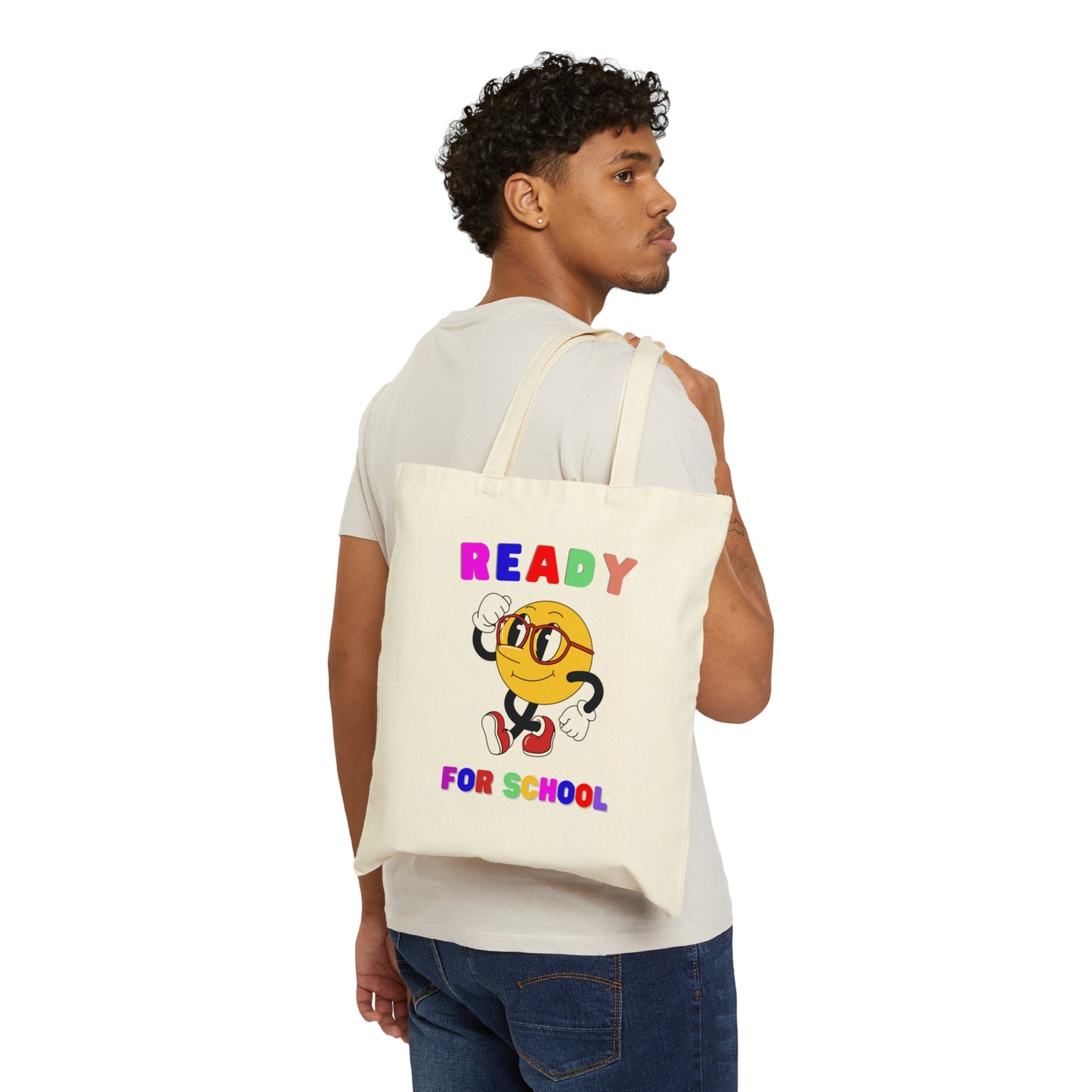 Ready For School Cotton Canvas Tote Bag