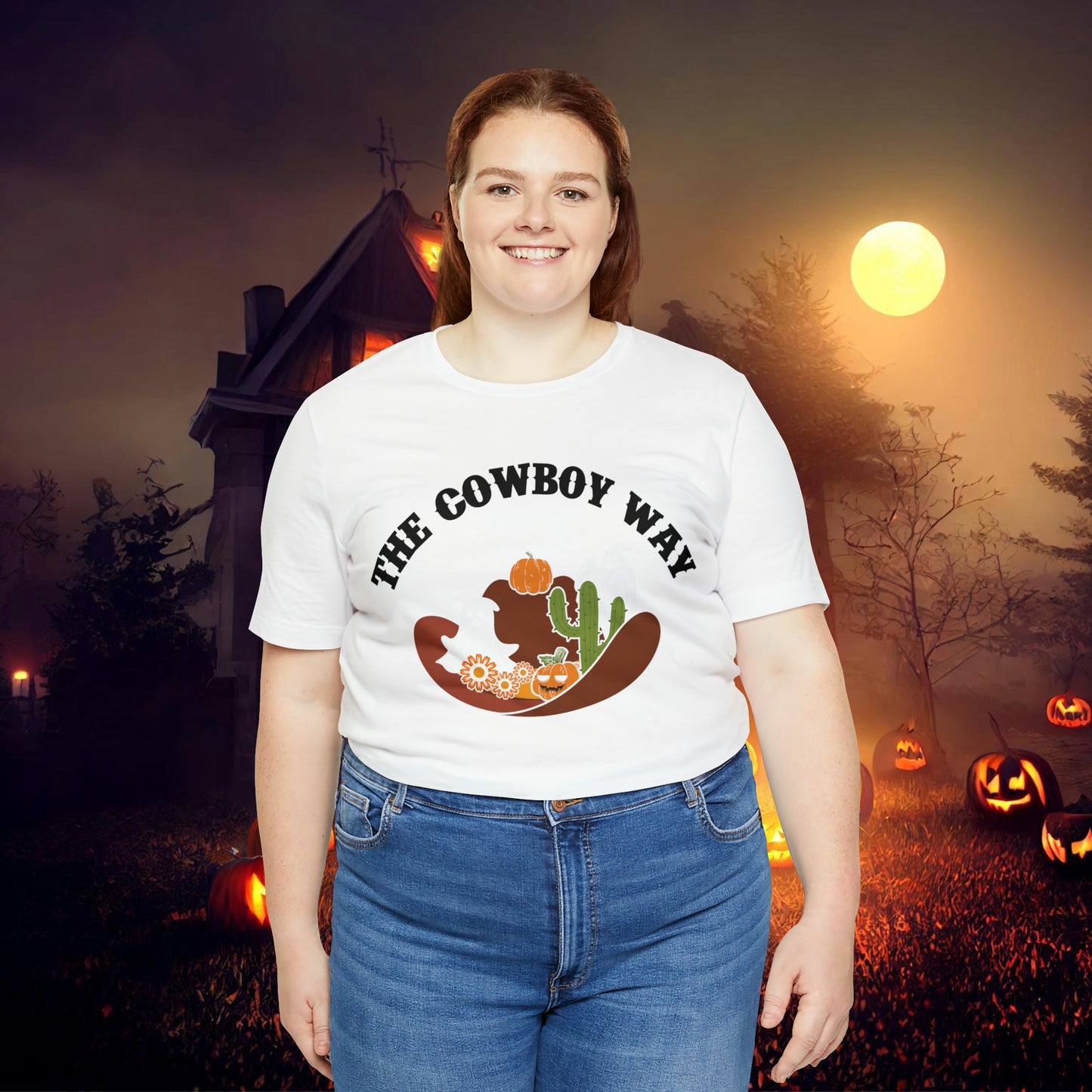 The Cowboy Way Retro Halloween Unisex Jersey Short Sleeve Tee