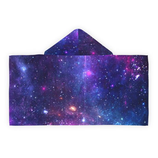 Purple Beyond the Stars Outer Space Out of this World Youth Hooded Towel