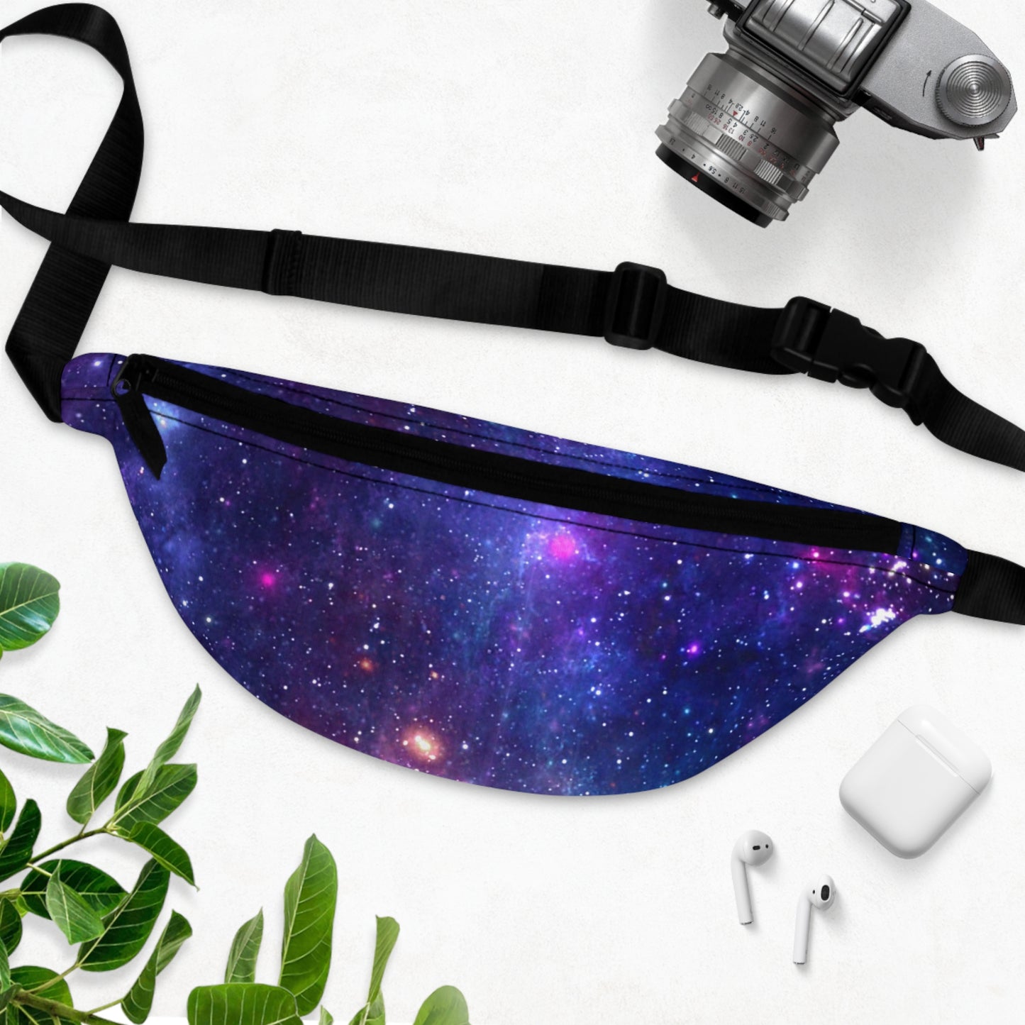 Purple Beyond the Stars Outer Space Out of this World Fanny Pack