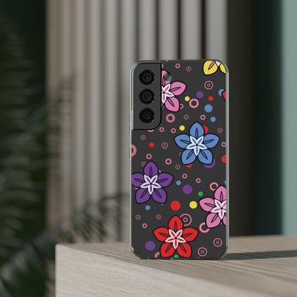Retro Colorful Flowers Flexi Cases for IPhone and Samsung