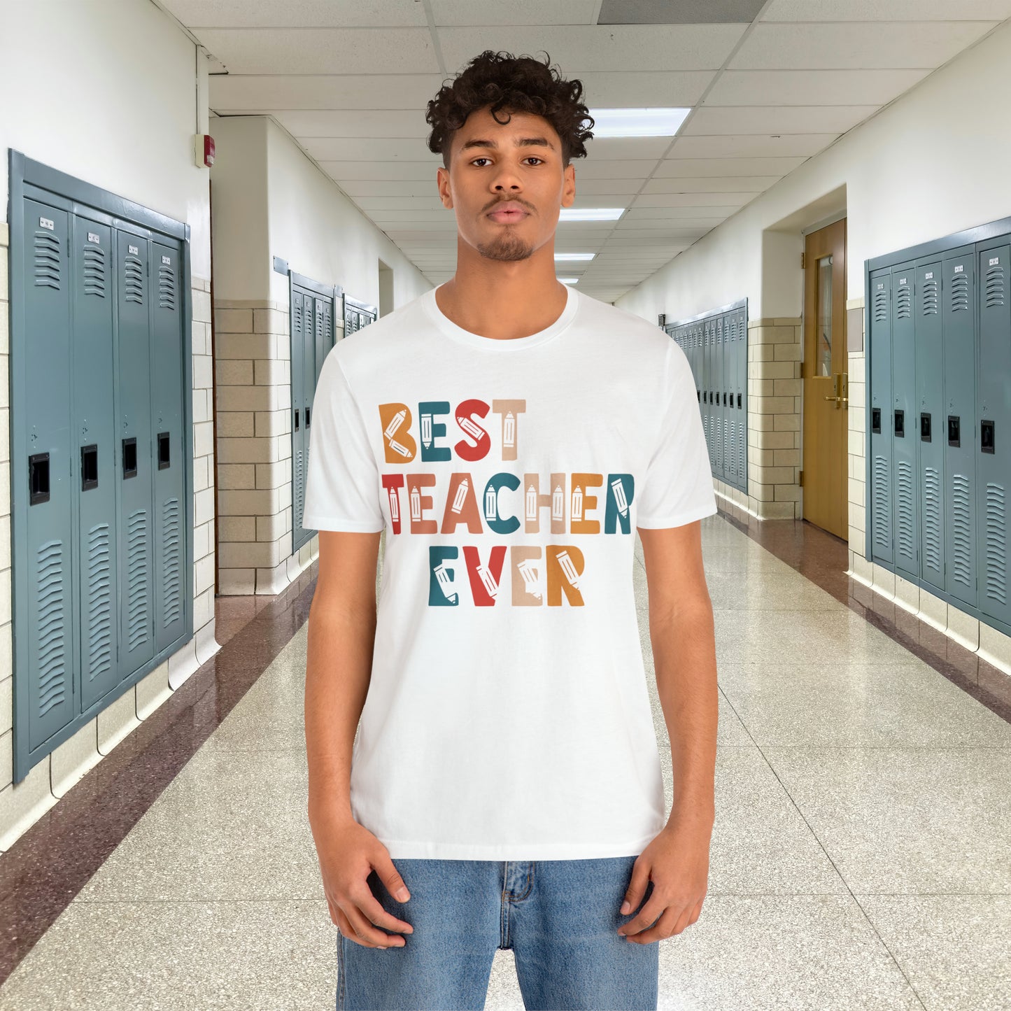 Best Teacher Ever Unisex Jersey Short Sleeve Tee