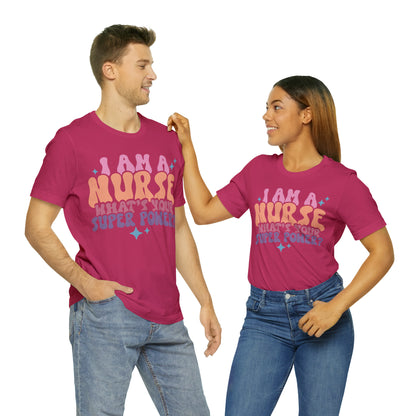 Comfy and Stylish Bella+Canva 3001 Nurse T-Shirt: Perfect Gift for Professionals & Nursing Students, Soft Fabric, Various Sizes Available