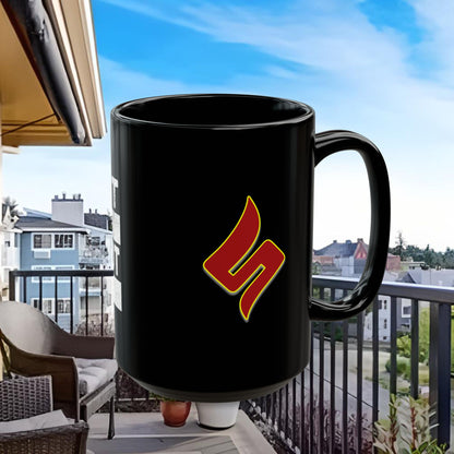 The Upshot of the Downshot Is 11 Oz or 15 Oz Black Mug