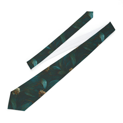 "DirkyThreadz Necktie - Modern Elegance with Green and White Geometric Design | Timeless Accessories"