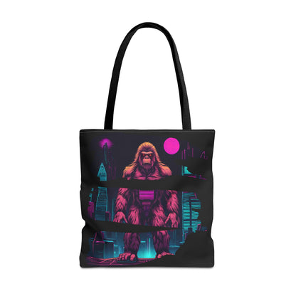 Bigfoot in a Cyber City AOP Tote Bag