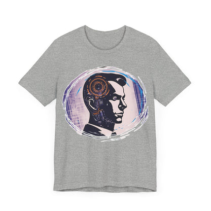 Cyberpunk 1950s Man Unisex Jersey T-Shirt - Retro Futuristic Style cyberpunk fashion