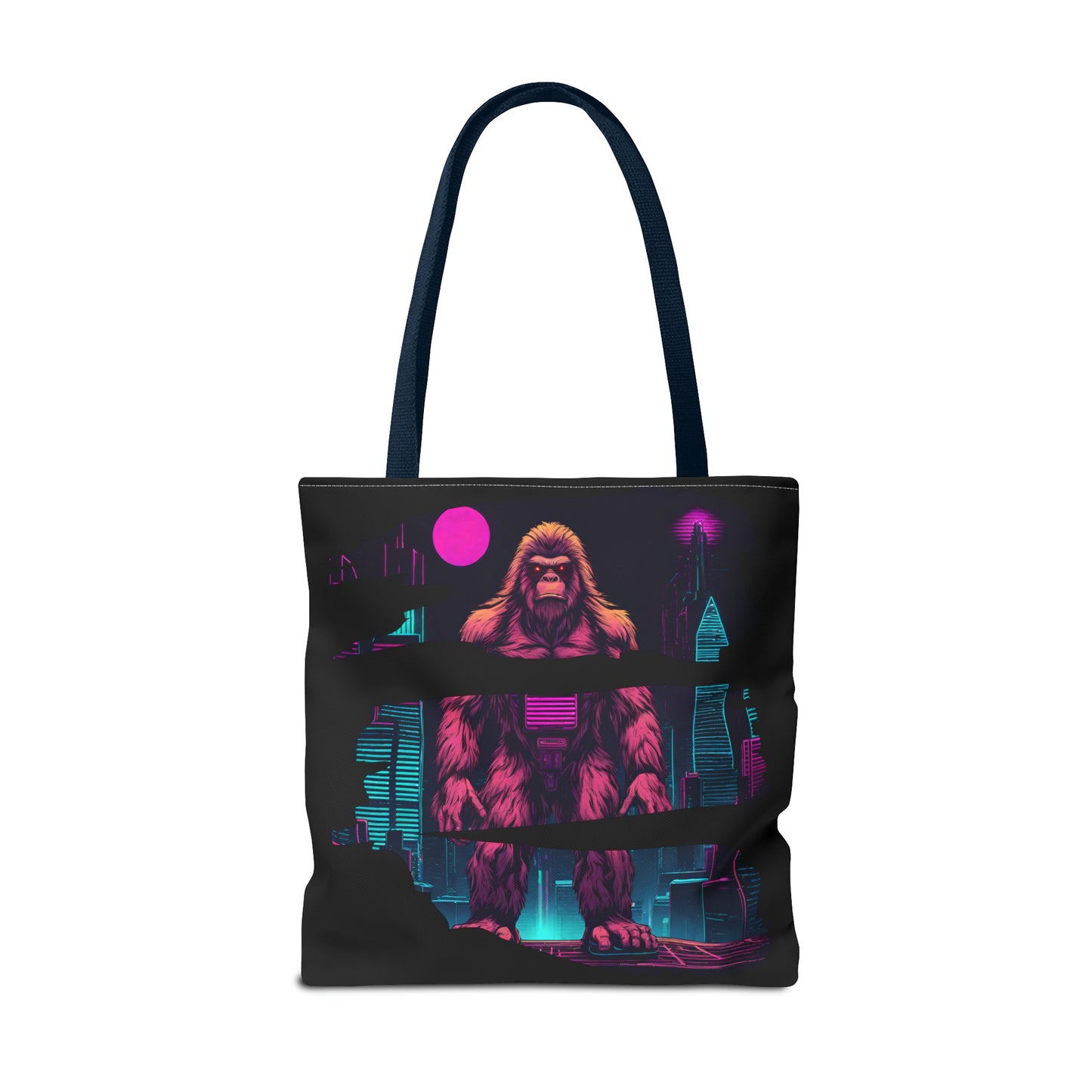 Bigfoot in a Cyber City AOP Tote Bag