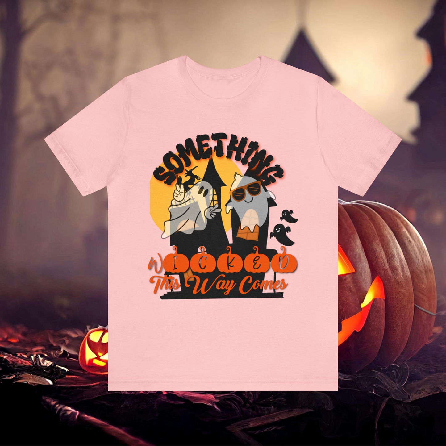 Something Wicked this Way Comes Halloween Unisex Jersey Short Sleeve Tee Gifts for Her Gifts for Him