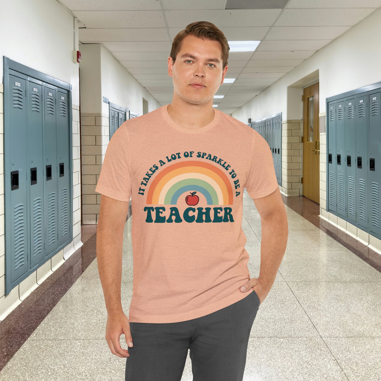 It takes alot of Sparkle to be a Teacher Unisex Jersey Short Sleeve Tee