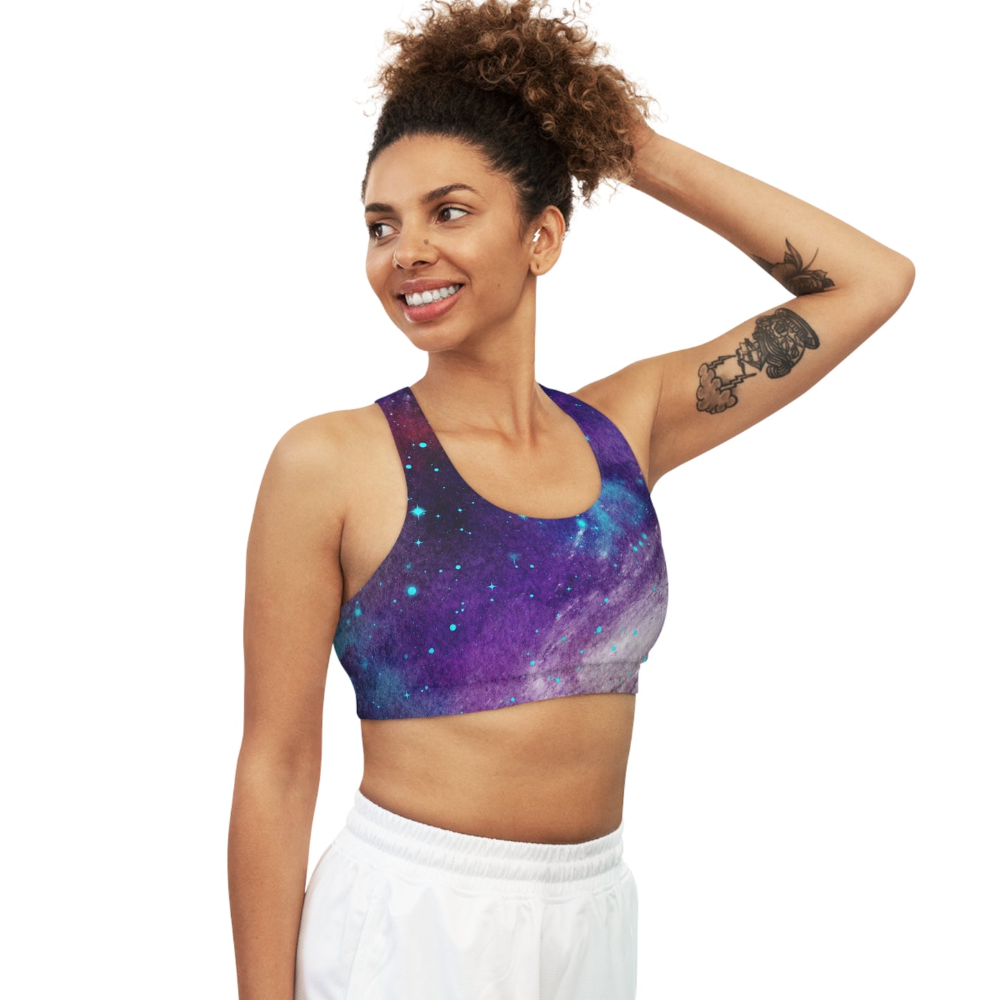 Outer Space Out of this World Seamless Sports Bra (AOP)