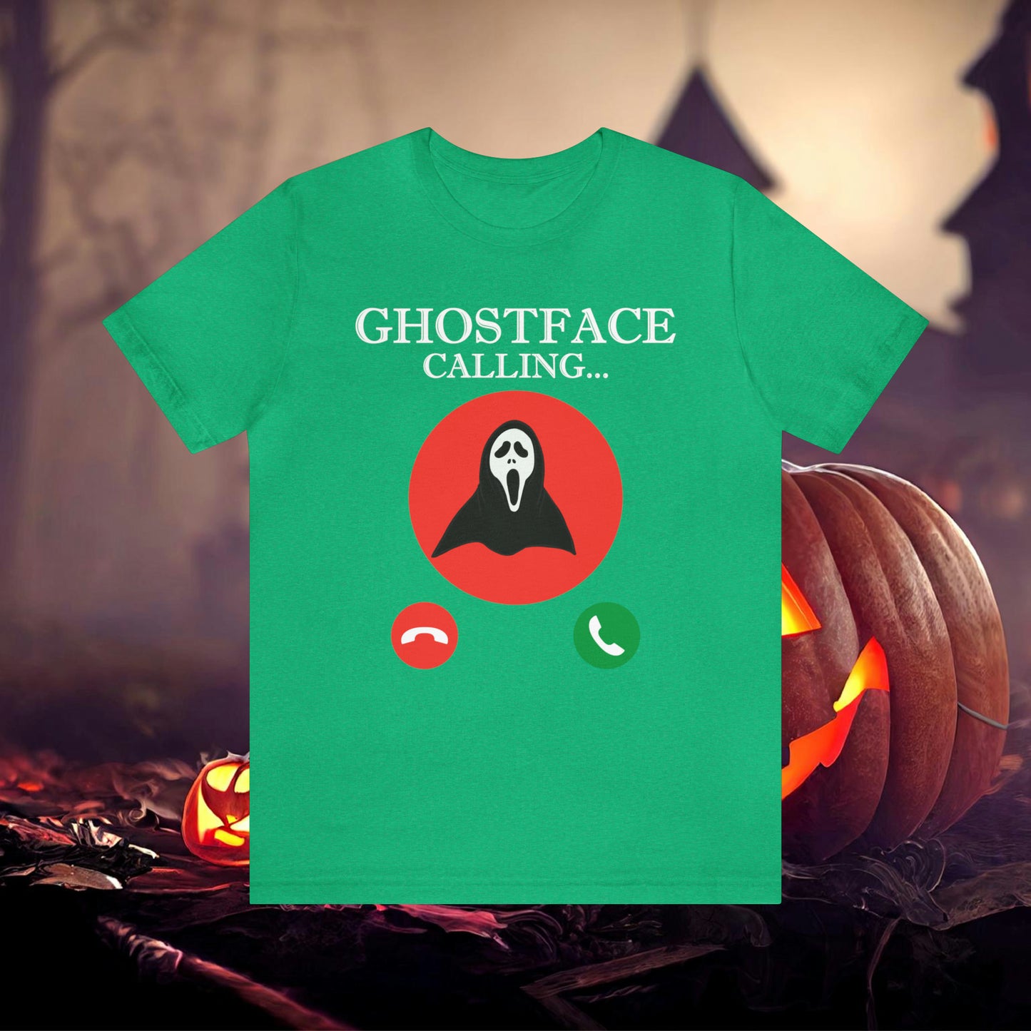 Ghost Face is Calling Halloween Unisex Jersey Short Sleeve Tee Gifts For her Gifts for Him