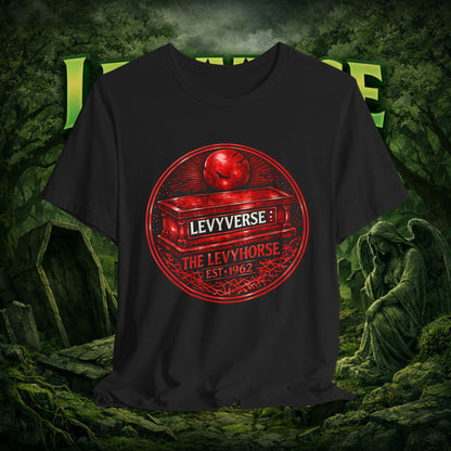 Levyverse Red Emblem Tee — The Levyhorse Vintage Logo T-Shirt