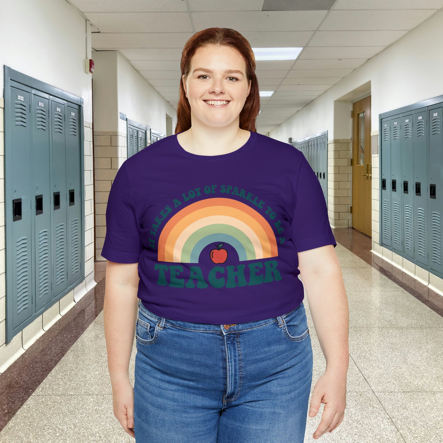 It takes alot of Sparkle to be a Teacher Unisex Jersey Short Sleeve Tee