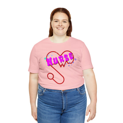 Nurse Love Unisex Jersey Tee Bella+Canvas 3001 Healthcare Gift Medical Students, Soft Fabric, Various Sizes Available
