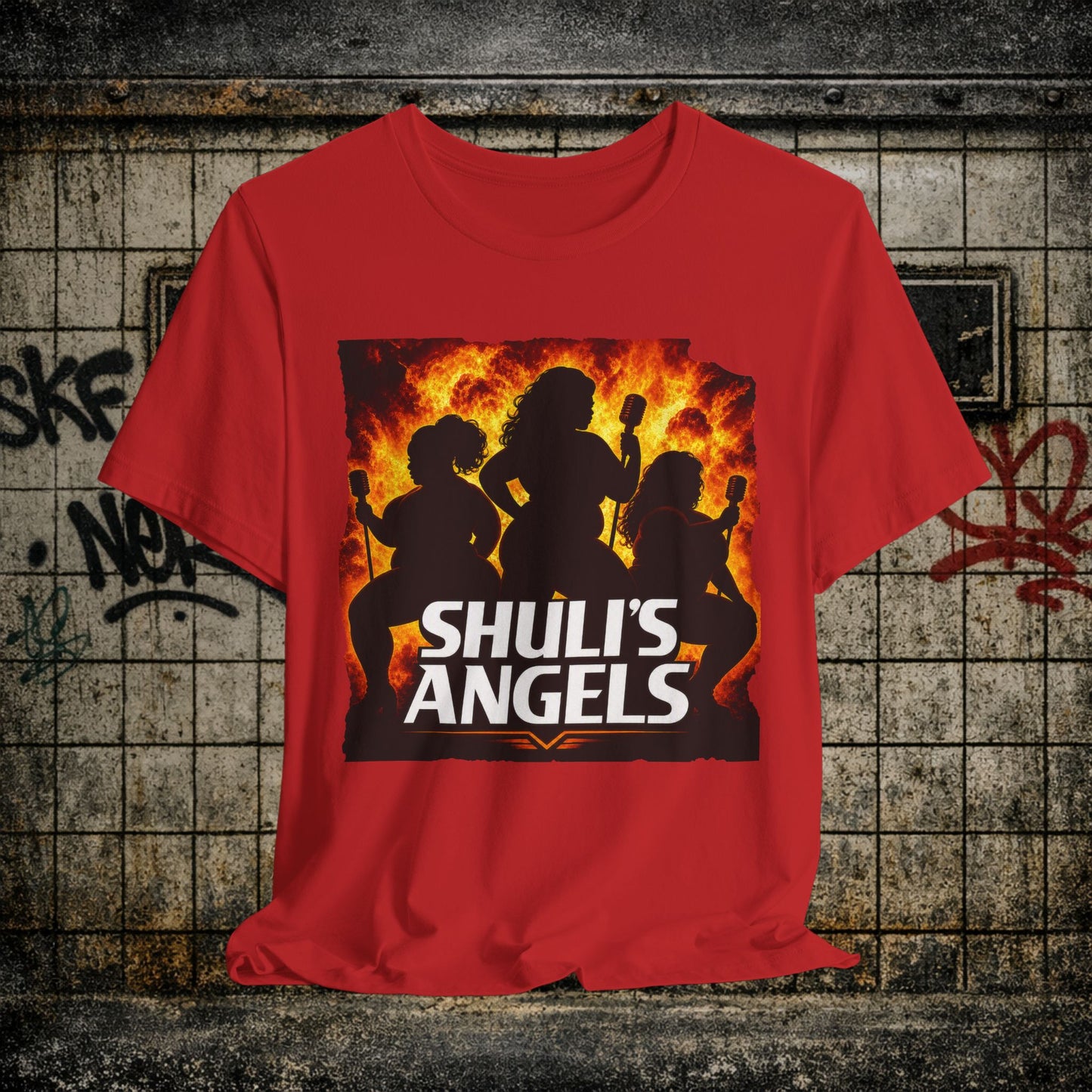Shuli’s Angels: Operation Laugh & Disorder Graphic Tee — Retro Silhouette Vibe Shirt