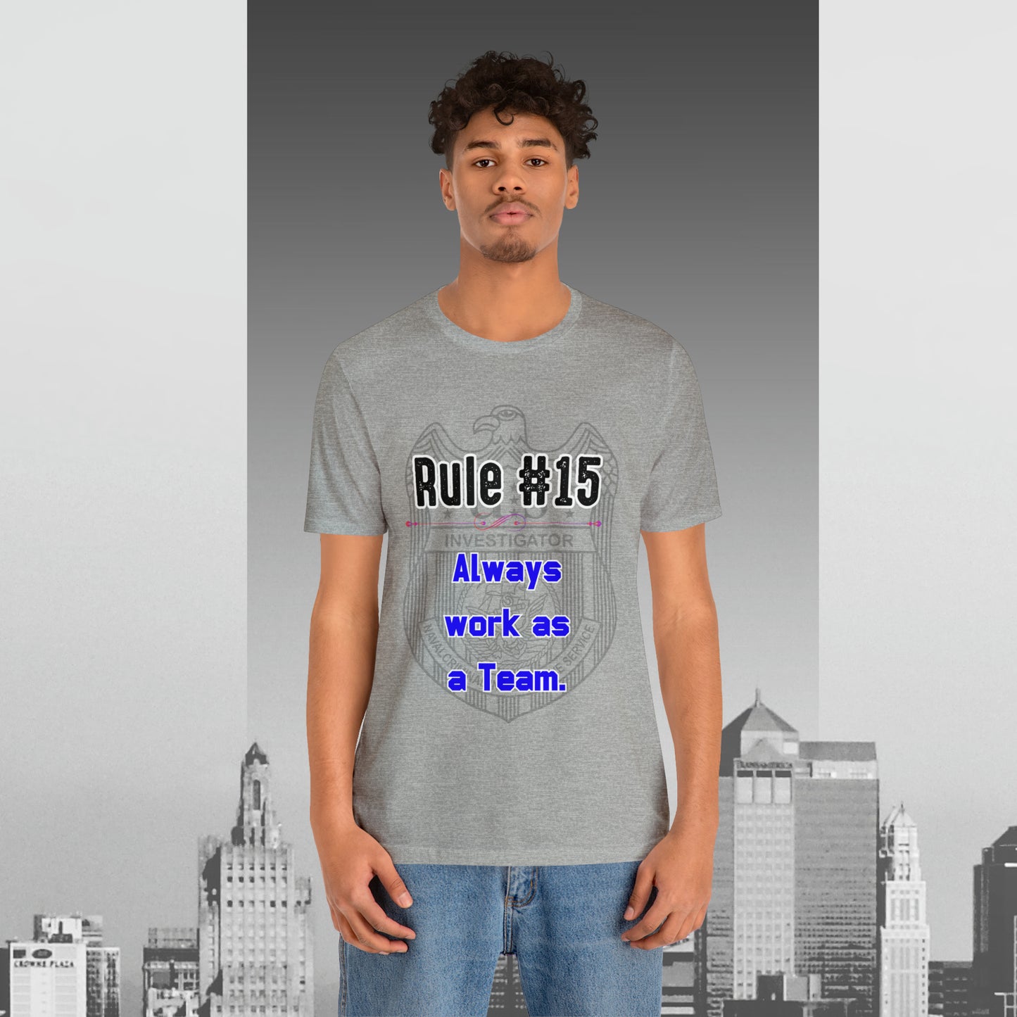 Rules of Gibbs #15 Always work as a Team Unisex Jersey Short Sleeve Tee