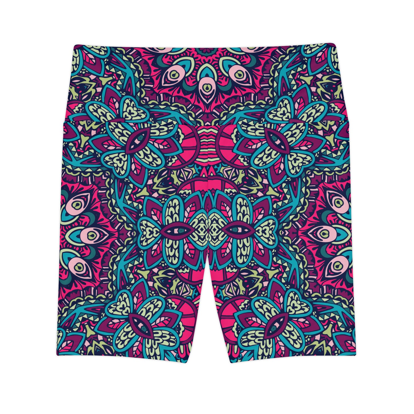 Purple Boho Vibes Workout Shorts - AOP Design for Stylish Comfort