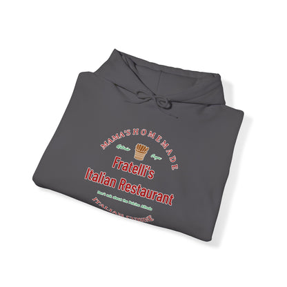 Fratelli's Italian Restaurant Unisex Heavy Blend™ Hooded Sweatshirt Fratelli's Goonies, Quest Attire, Fashion Comedy, Pirate's Pasta-Lover