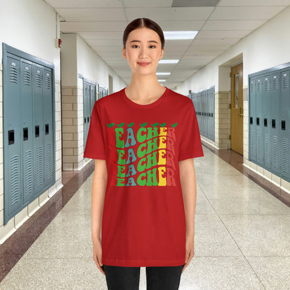 Colorful Teacher Unisex Jersey Short Sleeve Tee