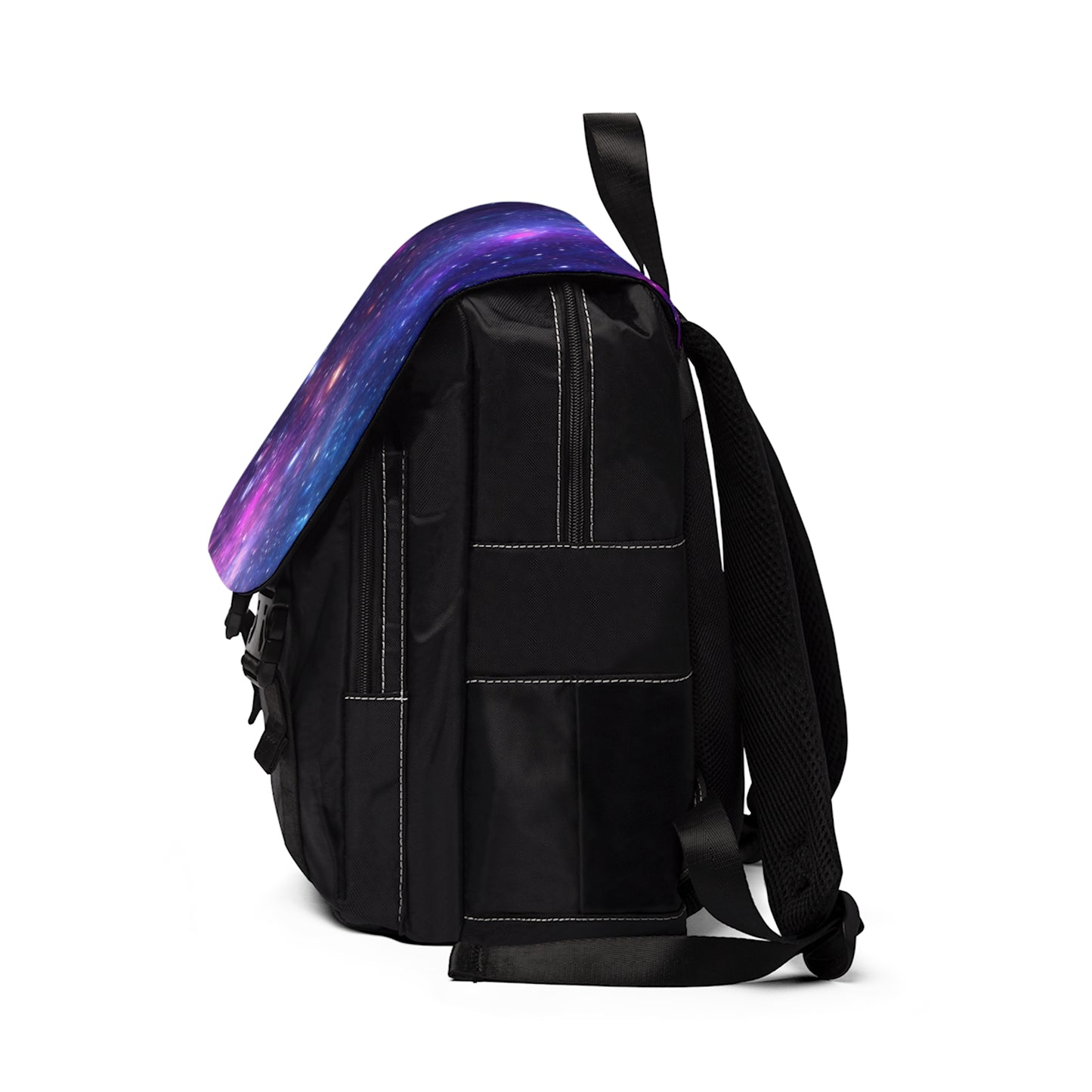 Amongst the Stars, Out of this World, Purple and Blue Unisex Casual Shoulder Backpack School