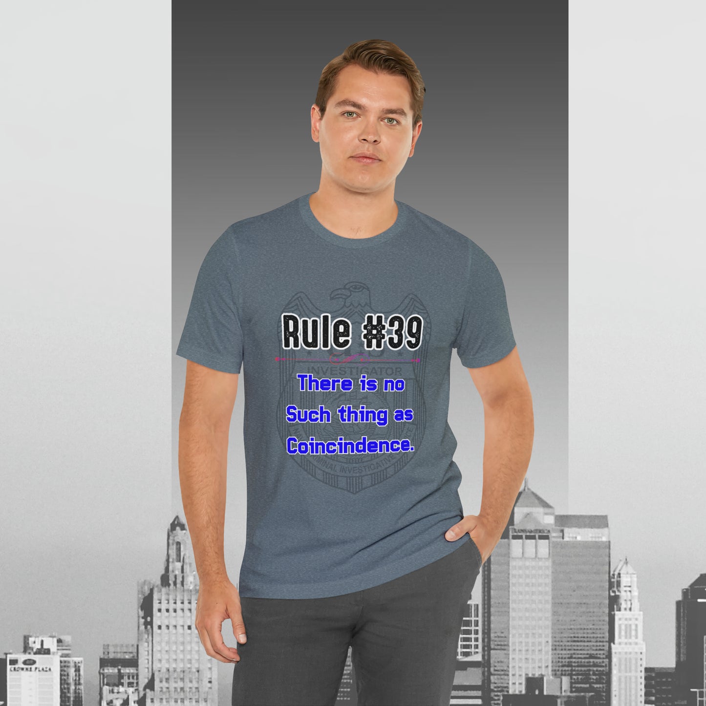 Rules of Gibbs #39 There is no such thing as a Coincidence Unisex Jersey Short Sleeve Tee