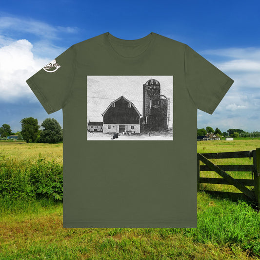 Registered Red & White Holstein Unisex Tee - Farm-Themed Apparel for Animal Lovers