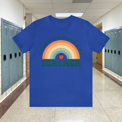 It takes alot of Sparkle to be a Teacher Unisex Jersey Short Sleeve Tee