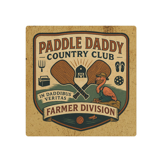 Paddle Daddy Country Club™ Farmer Edition Metal Art Sign