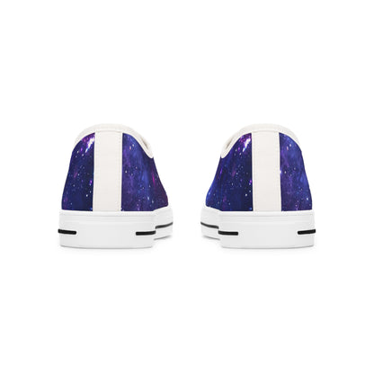 Purple Beyond the Stars Outer Space Out of this World Women's Low Top Sneakers