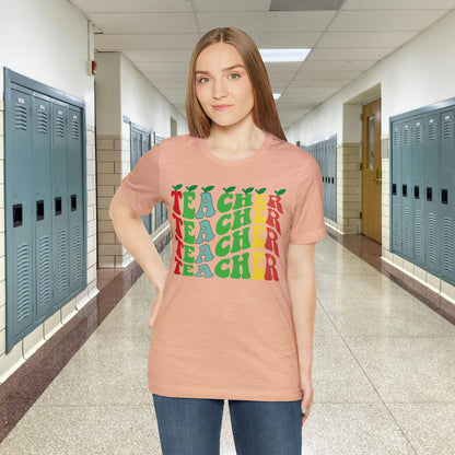 Colorful Teacher Unisex Jersey Short Sleeve Tee