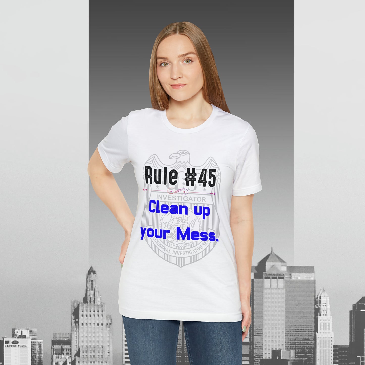 Rules of Gibbs #45 Clean up your Mess Unisex Jersey Short Sleeve Tee