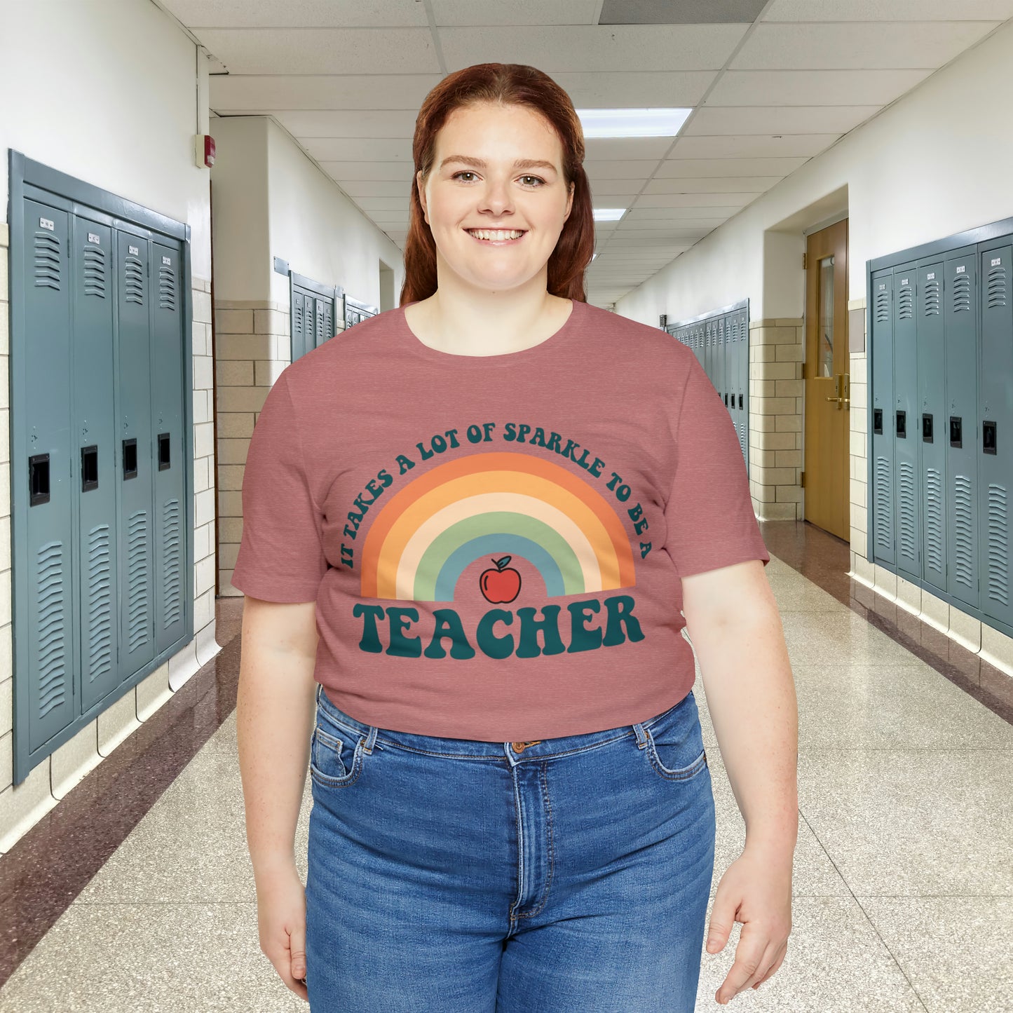 It takes alot of Sparkle to be a Teacher Unisex Jersey Short Sleeve Tee