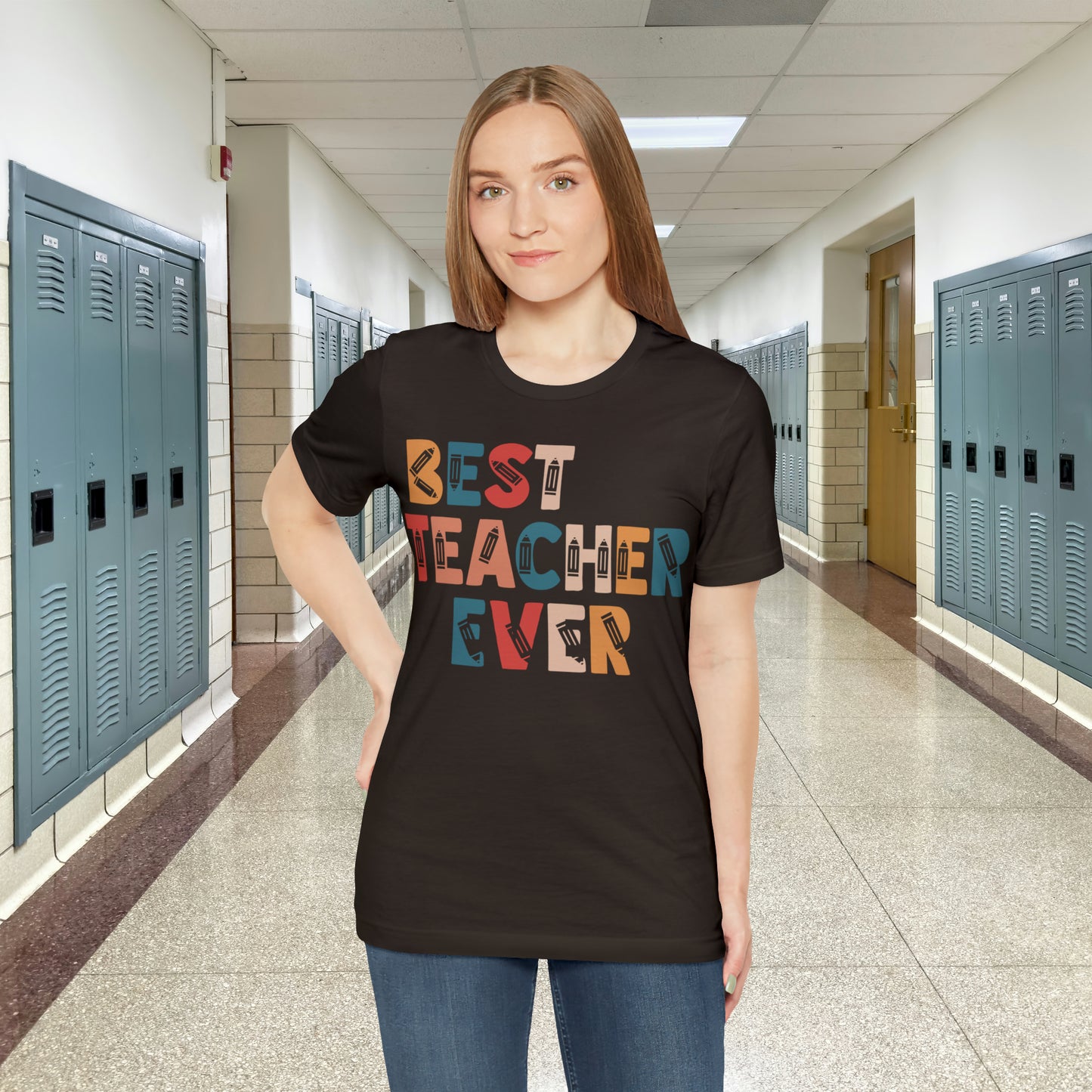 Best Teacher Ever Unisex Jersey Short Sleeve Tee