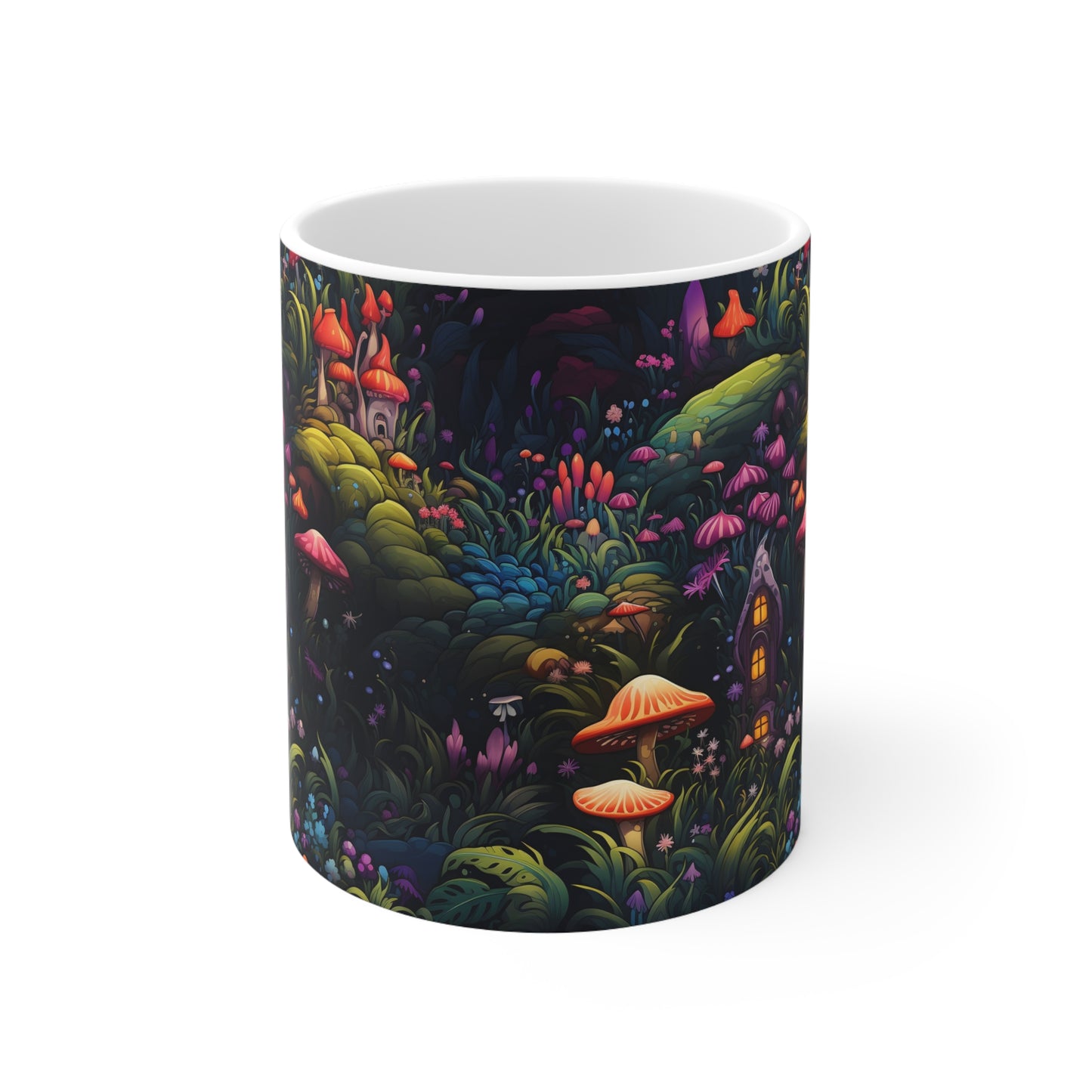 Fairy Garden Wonderland Cottage Mug - A Perfect Way to Enjoy Your Morning Brew" Ceramic Mug 11oz