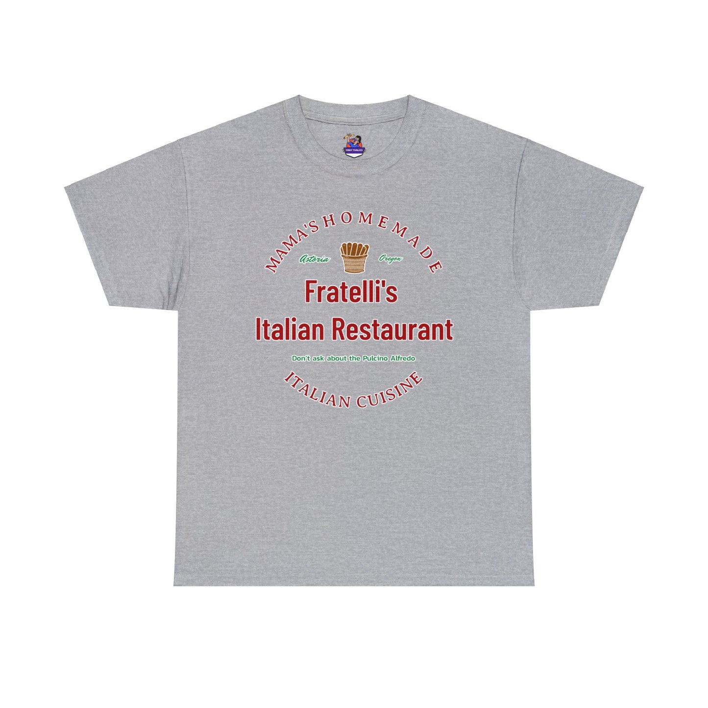 Fratelli's Italian Restaurant Unisex Heavy Cotton Tee Fratelli's Goonies Tee Movie Magic Fashion Comedy Goonies Nostalgia