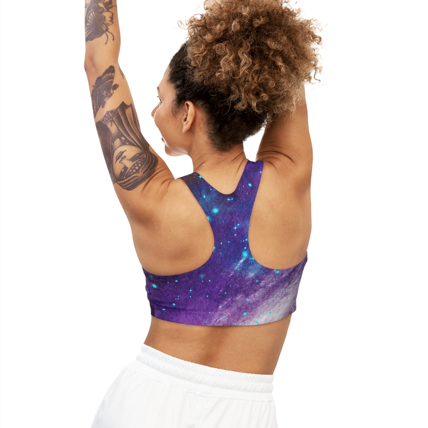 Outer Space Out of this World Seamless Sports Bra (AOP)