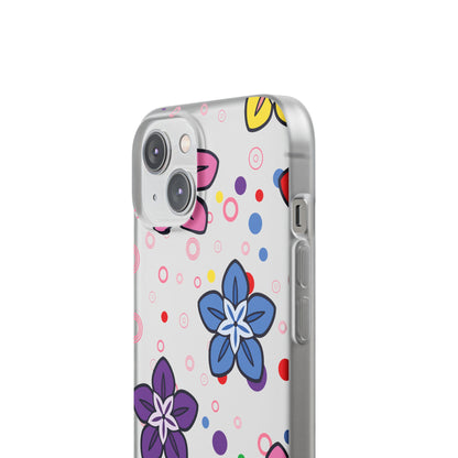 Retro Colorful Flowers Flexi Cases for IPhone and Samsung