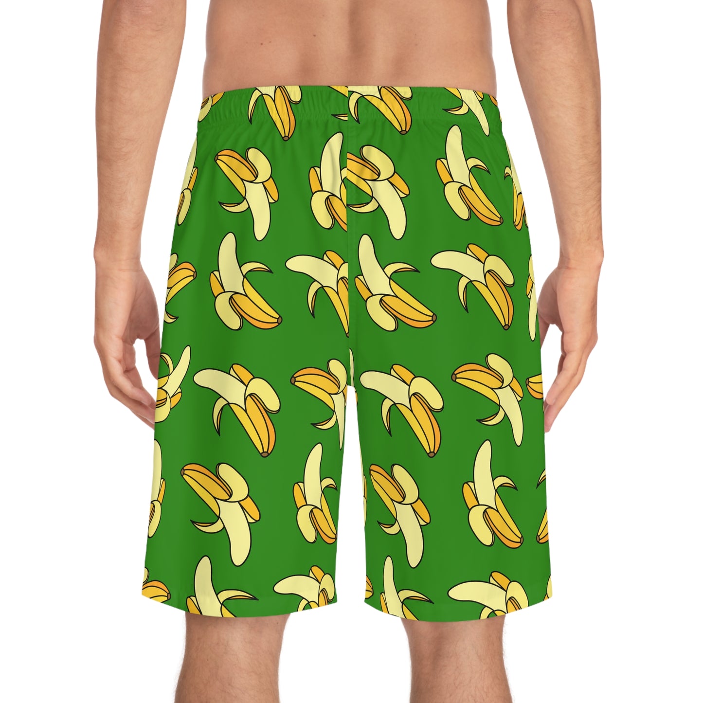 Aloha Chuckle Havana Banana Mens Board Shorts (AOP)