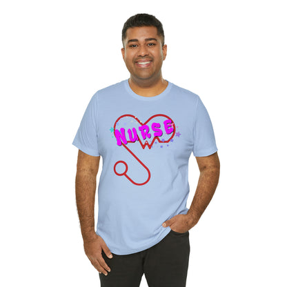 Nurse Love Unisex Jersey Tee Bella+Canvas 3001 Healthcare Gift Medical Students, Soft Fabric, Various Sizes Available